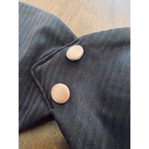 Onia Allegra Button- Embellish Bandeau Bikini Top in Black Small - Picture 7 of 13